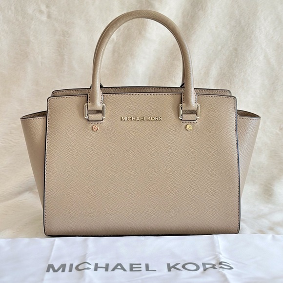 Michael Kors Selma Truffle Top Handle Satchel - Picture 4 of 16